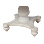 Weathered Oak & White Round Dining Table Set, Seats 4