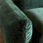 Green / Orange / Beige / Black U-Shape Chenille Sectional Sofa, 4-Seat