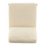 Mid-Century Accent Chair, Borneo Chocolate / Palladian Beige, Ladder Back, Single Seat