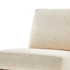 Mid-Century Accent Chair, Borneo Chocolate / Palladian Beige, Ladder Back, Single Seat