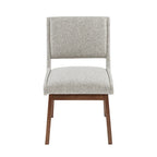 Blue / Grey Retro Upholstered Dining Chair, Set of 2