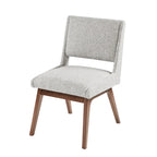 Blue / Grey Retro Upholstered Dining Chair, Set of 2