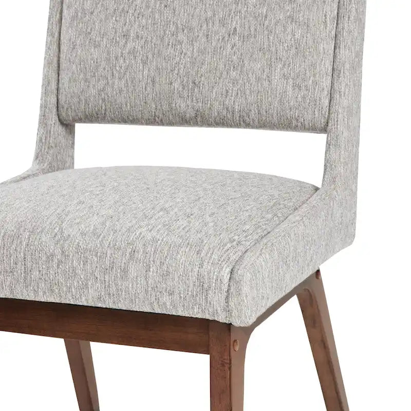 Blue / Grey Retro Upholstered Dining Chair, Set of 2