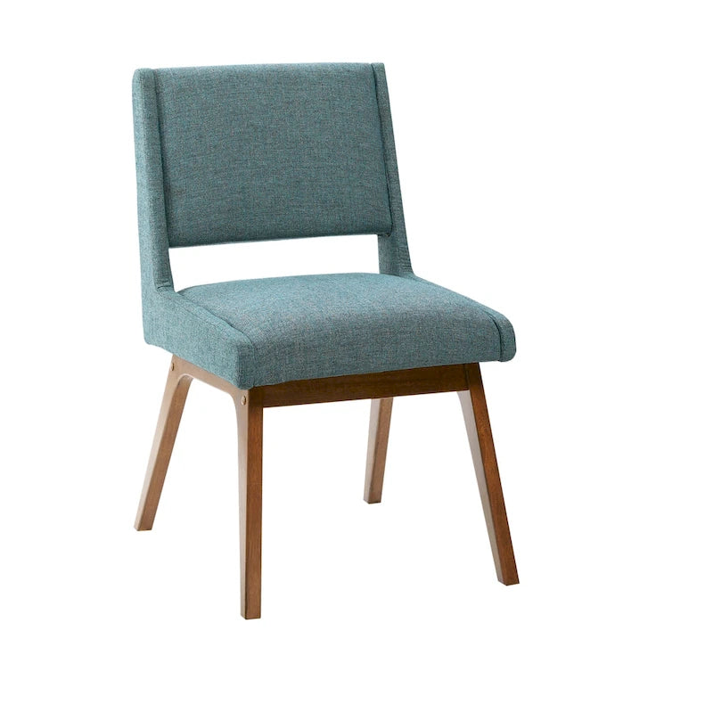 Blue / Grey Retro Upholstered Dining Chair, Set of 2