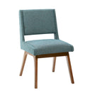 Blue / Grey Retro Upholstered Dining Chair, Set of 2
