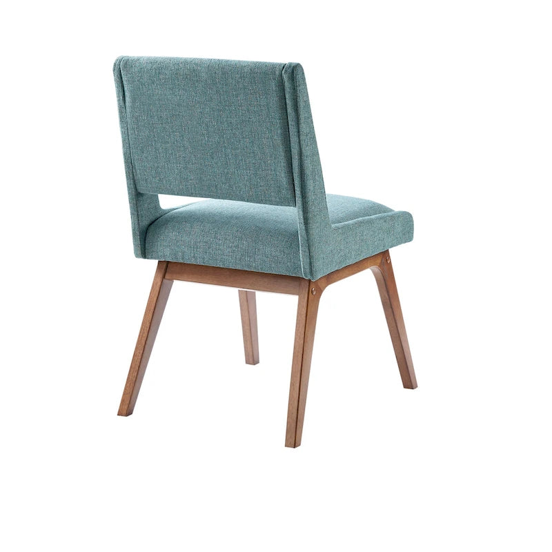 Blue / Grey Retro Upholstered Dining Chair, Set of 2