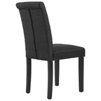 Charcoal / Grey / Beige Button Tufted Dining Chair, Set of 2