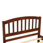 Twin Platform Bed Frame with Trundle – Gray / Walnut / Espresso / White, Sleeps 1+1