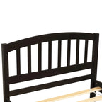 Twin Platform Bed Frame with Trundle – Gray / Walnut / Espresso / White, Sleeps 1+1