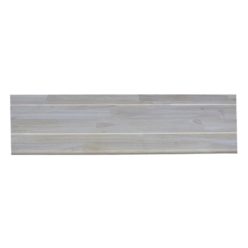 Unfinished Wood Console Table, Natural / Butcher Block Top