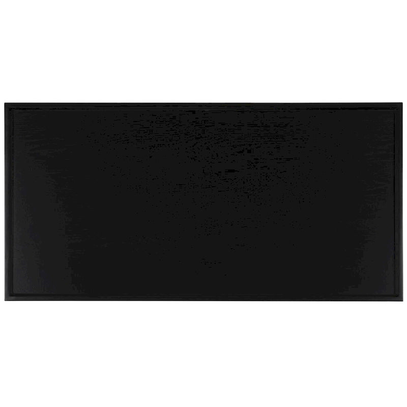 Coffee Table 47x24x20in Rectangular Curved Legs Sand/Ivory/Black