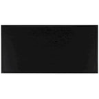 Coffee Table 47x24x20in Rectangular Curved Legs Sand/Ivory/Black