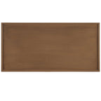 Coffee Table 47x24x20in Rectangular Curved Legs Sand/Ivory/Black