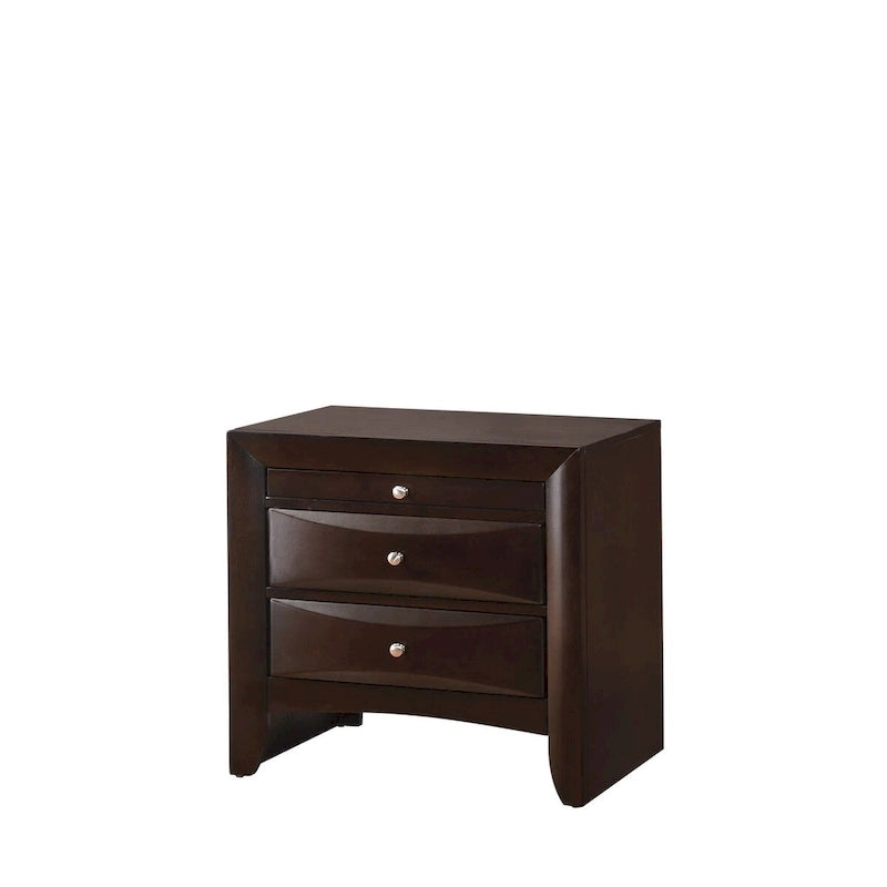 Dark Cherry Bookcase Storage Platform Bed, for 1–2 People (King/Queen)