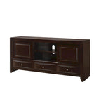 Dark Cherry Bookcase Storage Platform Bed, for 1–2 People (King/Queen)
