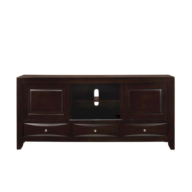 Dark Cherry Bookcase Storage Platform Bed, for 1–2 People (King/Queen)