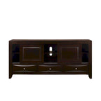 Dark Cherry Bookcase Storage Platform Bed, for 1–2 People (King/Queen)