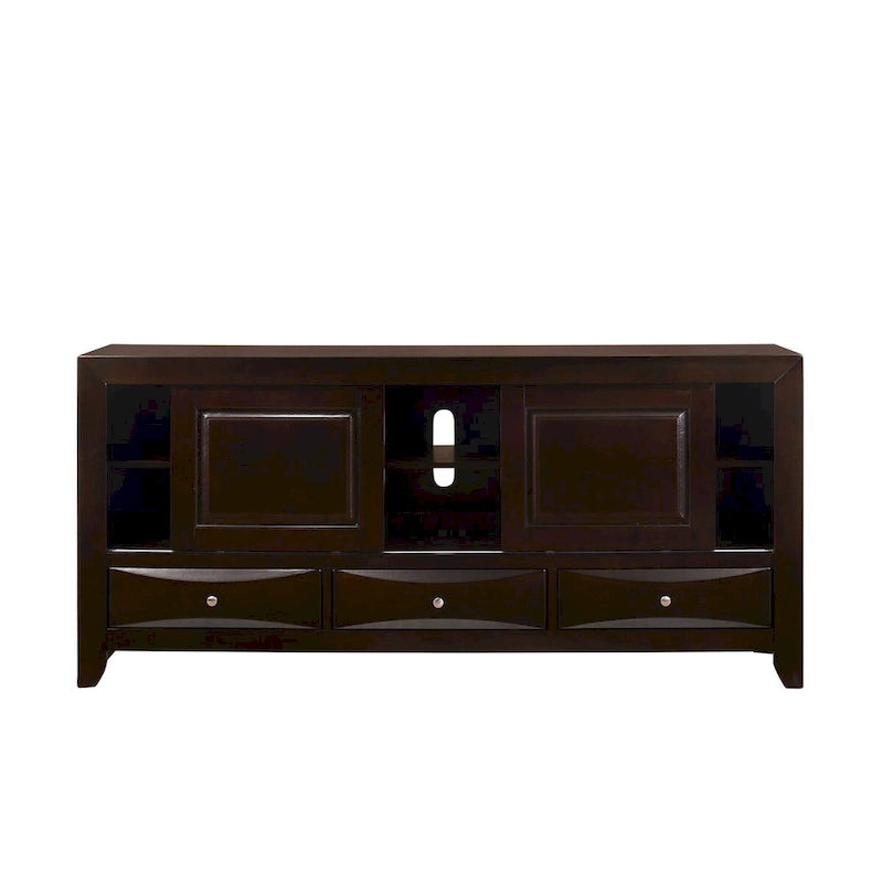 Dark Cherry Bookcase Storage Platform Bed, for 1–2 People (King/Queen)