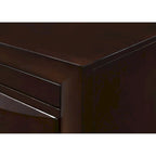 Dark Cherry Bookcase Storage Platform Bed, for 1–2 People (King/Queen)
