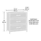 Mystic Oak 3-Drawer Chest, 1-Person Use