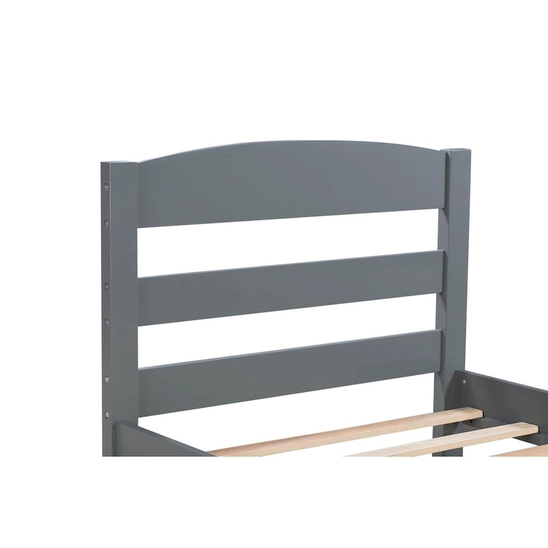 Twin Platform Bed Frame with Storage Drawer, for 1