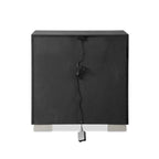 Black Modern King Bedroom Set with LED Headboard, 6-Piece