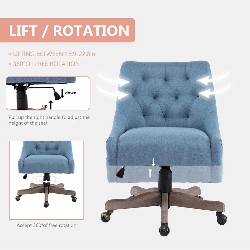Swivel Shell Chair, Adjustable Height, Single Seat – Charcoal Grey / Beige / Brown / Blue / Grey