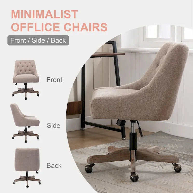 Swivel Shell Chair, Adjustable Height, Single Seat – Charcoal Grey / Beige / Brown / Blue / Grey