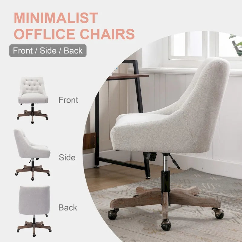 Swivel Shell Chair, Adjustable Height, Single Seat – Charcoal Grey / Beige / Brown / Blue / Grey