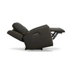 Charcoal / Khaki Power Recliner with Adjustable Headrest, Single Seat