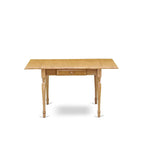 Oak Drop-Leaf Dining Table Set with Dahlia Linen Chairs – 3 or 5 Seat Options