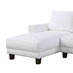 White / Gray Sherpa Sectional Sofa with Left-Facing Chaise, 2–3 Seater