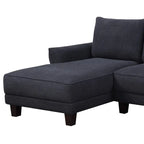 White / Gray Sherpa Sectional Sofa with Left-Facing Chaise, 2–3 Seater