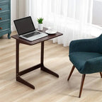 Dark / White / Nature Bamboo C-Shaped Sofa Side Table – Single