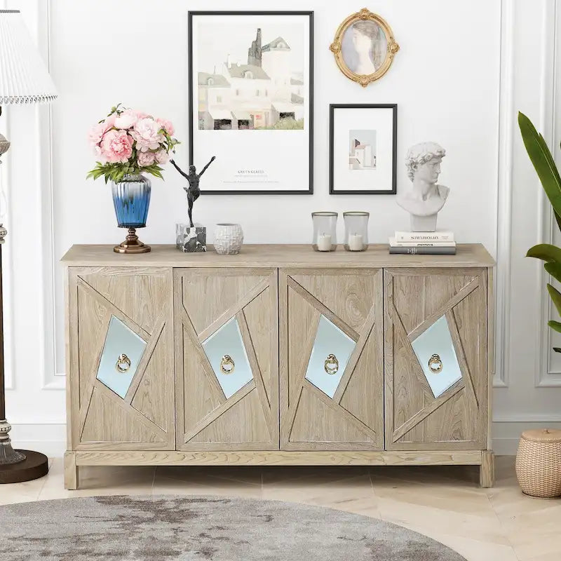 Modern 4-Door Cabinet