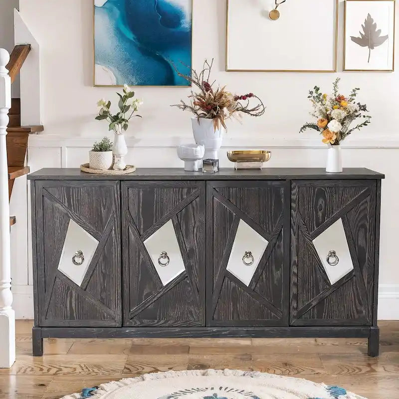 Modern 4-Door Cabinet