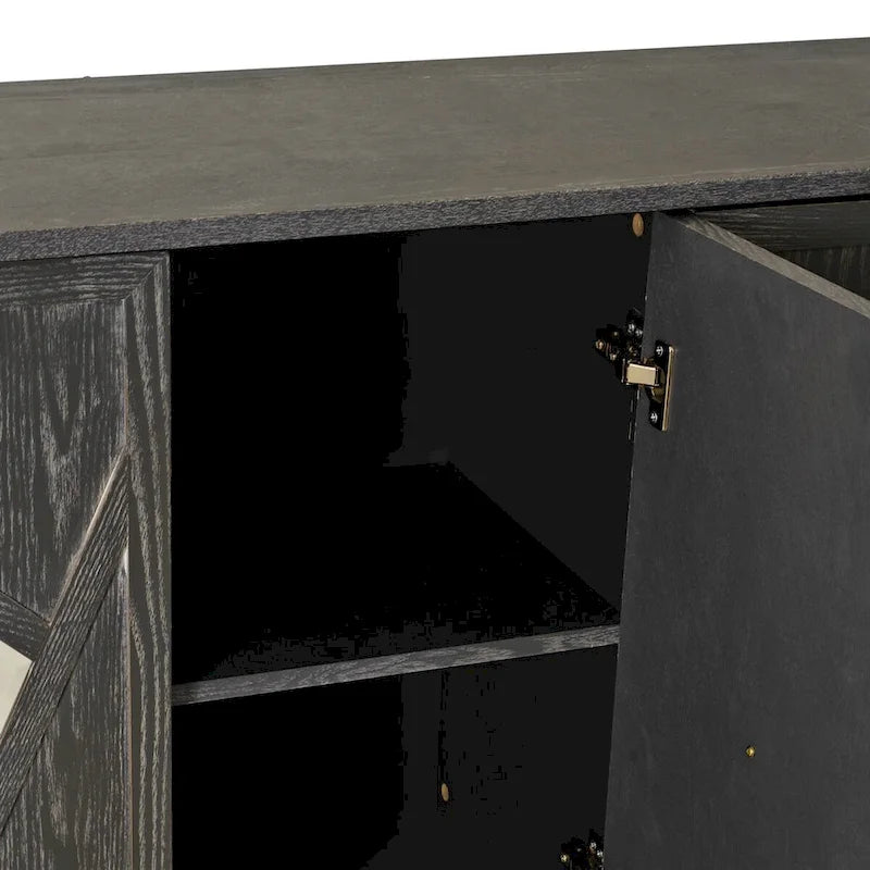 Modern 4-Door Cabinet