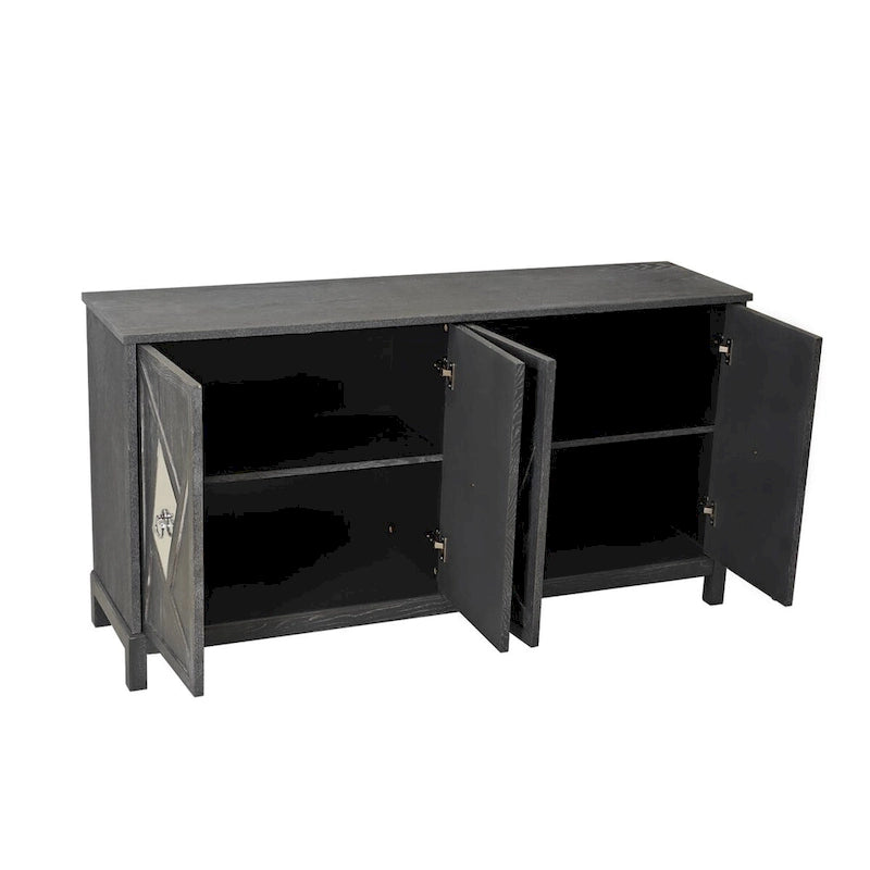 Modern 4-Door Cabinet