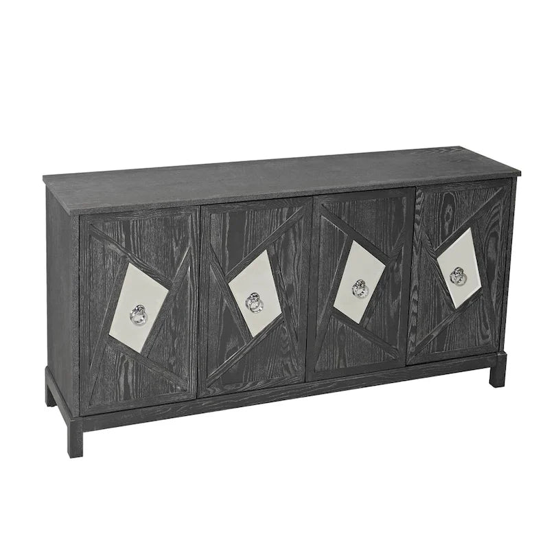 Modern 4-Door Cabinet
