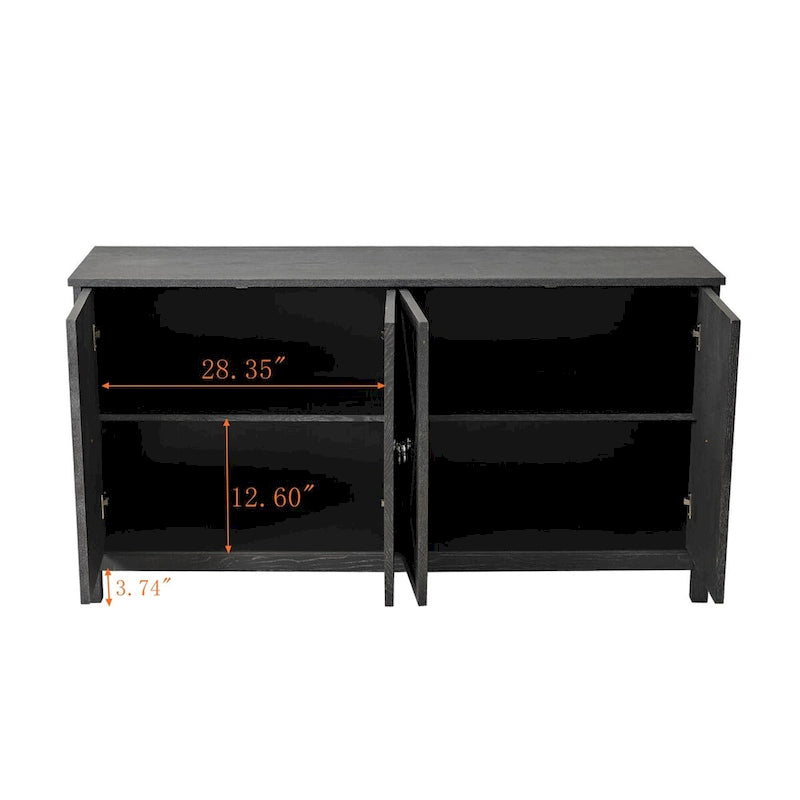 Modern 4-Door Cabinet
