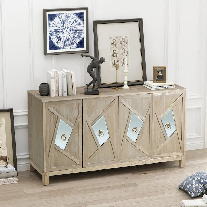 Modern 4-Door Cabinet