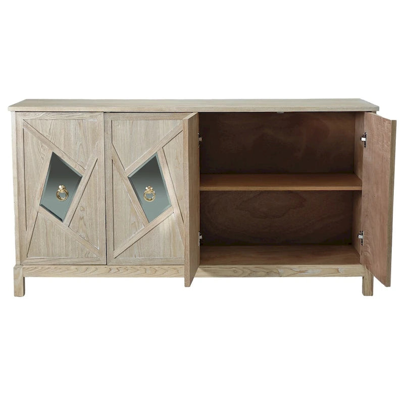 Modern 4-Door Cabinet