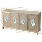 Modern 4-Door Cabinet