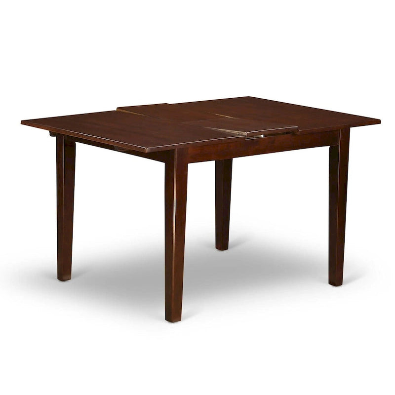 Buttermilk/Cherry & Mahogany Rectangular Butterfly Leaf Dining Table, Seats 4–6