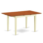 Buttermilk/Cherry & Mahogany Rectangular Butterfly Leaf Dining Table, Seats 4–6