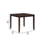 Brown Counter Height 5-Piece Dining Set, Seats 4